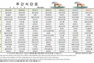 세종요양병원 23년 2월 넷째주 식단표