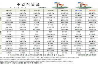 세종요양병원 23년 3월 첫째주 식단표